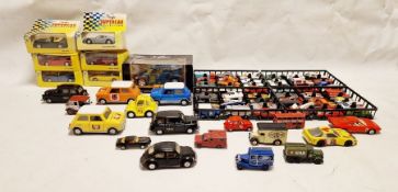 Maisto supercar collection, two Matchbox carry cases and various loose vehicles (1 box)