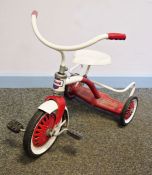 1950s/1960s Tri-ang red and white ride-on trike and a Tri-ang scooter (2)