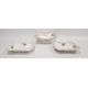 Early 19th century Derby porcelain painted comport, 29cm wide, and two shaped rectangular - Image 1 of 4