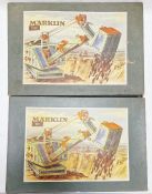 Two Marklin Meccano construction boxsets model numbers 1032 and 1011 boxed to include instructions(