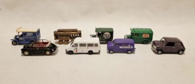 Quantity of model vehicles to include Corgi Morris Minor, Corgi Mini, Lledo and other vehicles (1