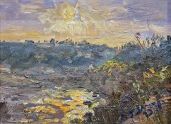 Michael J. Strang (b.1942) Oil on board 