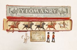 Britains Territorial Army Yeomanry Service Dress, no. 159 and two loose soldiers (2 boxes)