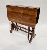 19th century mahogany Sutherland table, 71 cms h. x 69.5cm wide