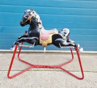 Mid-20th century Mobo Prairie King ride-on rocking horse