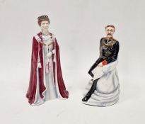 Michael Sutty porcelain figure of Queen Elizabeth II, model no. 106, and a figure of a 14th Bengal