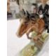 Beswick pottery model of a horse and rider jumping a fence, printed black marks, the female rider - Image 3 of 17