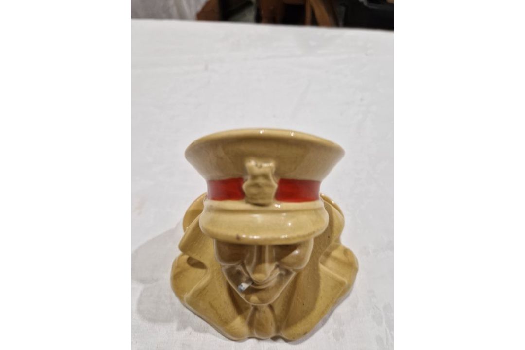 Royal Doulton stoneware 'Army Club' cigarettes advertising ashtray, with painted black marks, 14cm - Image 6 of 17