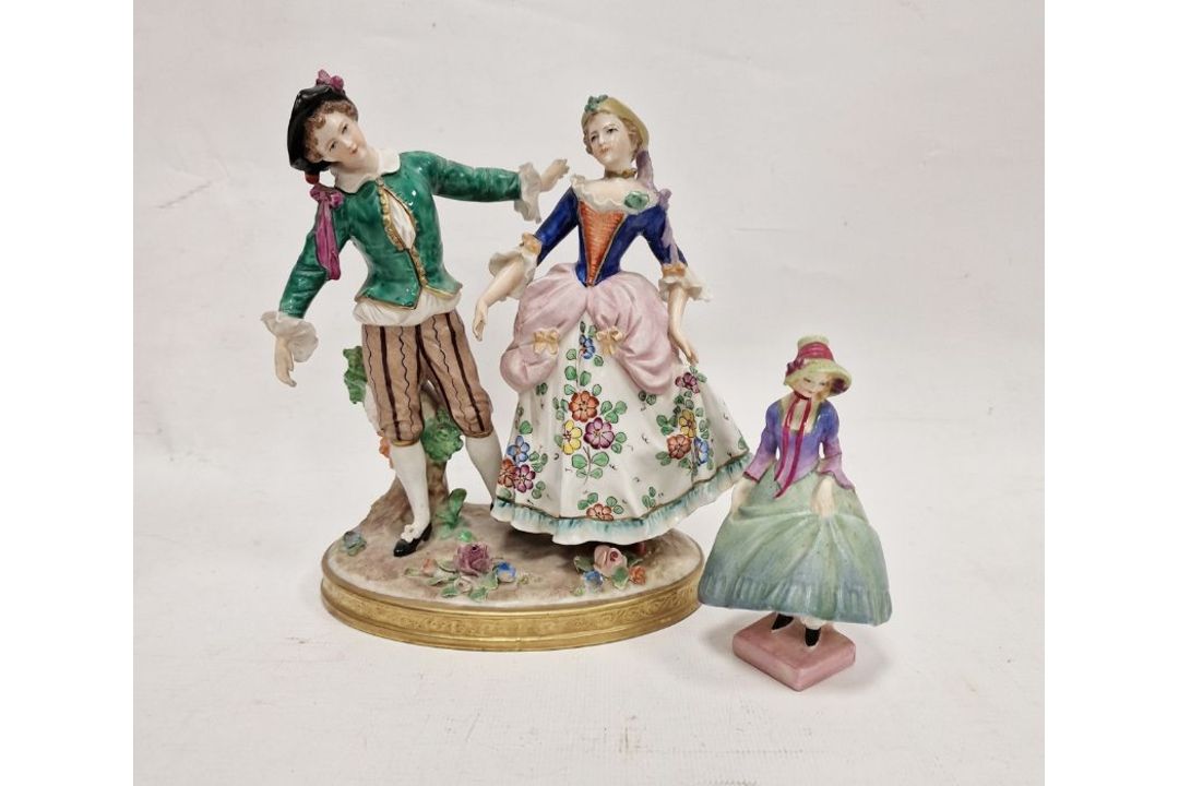 Royal Doulton figure of Pantalettes, printed blue marks, initialled LCB and M.31, 10.5cm high, - Image 1 of 5