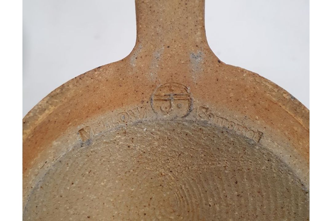 Peggy Ibbotson studio pottery pitcher with floral decoration on white ground 20cm, a pair of - Image 3 of 21