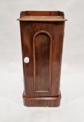 Victorian mahogany pot cupboard with slight raised edge, on plinth base  ,77  x 36 x 32 cmsCondition