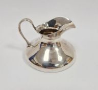 Early 20th century silver flat based jug, Edinburgh 1911, maker Hamilton & Inches, 6cm high approx.,