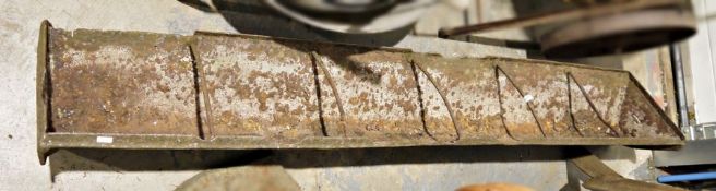 Cast iron feeding trough, 185cm long
