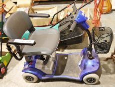 Kymco battery mobility scooter in blue