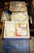 Quantity of craft making items, to include beads, sequins, ribbons, Christmas decorations,