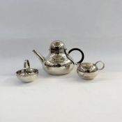 ROBERT RADFORD WELCH (1929-2000), Tea service - the tea pot with hinged domed lid and India rosewood