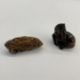 Japanese carved wood netsuke in the form of a seated foal, 4cm high and another in the form of a - Image 2 of 5