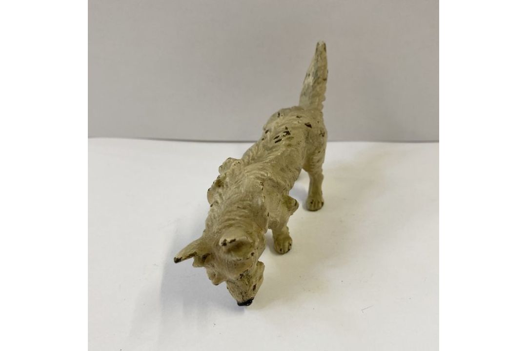 Austrian cold painted bronze models of dogs:- a standard Airedale, 9cm high, a West Highland - Image 5 of 5
