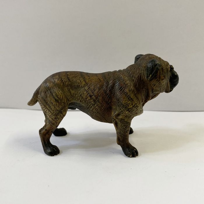 Austrian cold painted bronze model of a bulldog, 6cm high - Image 3 of 3