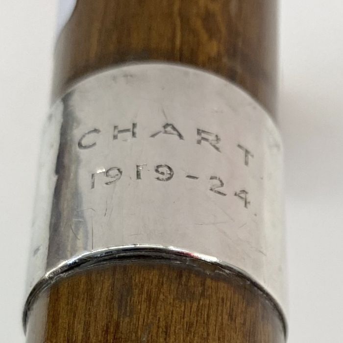 Walking stick with silver band named to Henry Ainley, renowned Shakespearean thespian and film - Image 5 of 5