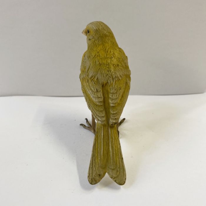 Austrian cold painted model of a canary, 8.5cm high approx. (some loss of paint to the beak) - Image 3 of 3