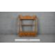 A set of pine open kitchen shelves fitted with spice drawers. H.91 W.67 D.14cm - Image 5 of 5