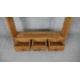 A set of pine open kitchen shelves fitted with spice drawers. H.91 W.67 D.14cm - Image 4 of 5