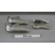 Two pairs of vintage chrome car bumper formers. H.30 W.11 D.8cm - Image 4 of 4