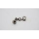 A pair of antique white metal (tested platinum) old cut diamond articulated drop earrings. Each - Image 3 of 5