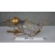 A wall mounted Murano style glass floral design light with scrolling gilt metal bracket. (damaged) - Image 5 of 5