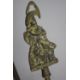 A framed painted plastic tile effect picture of Punch and Judy along with two horse brasses and fire - Image 6 of 9
