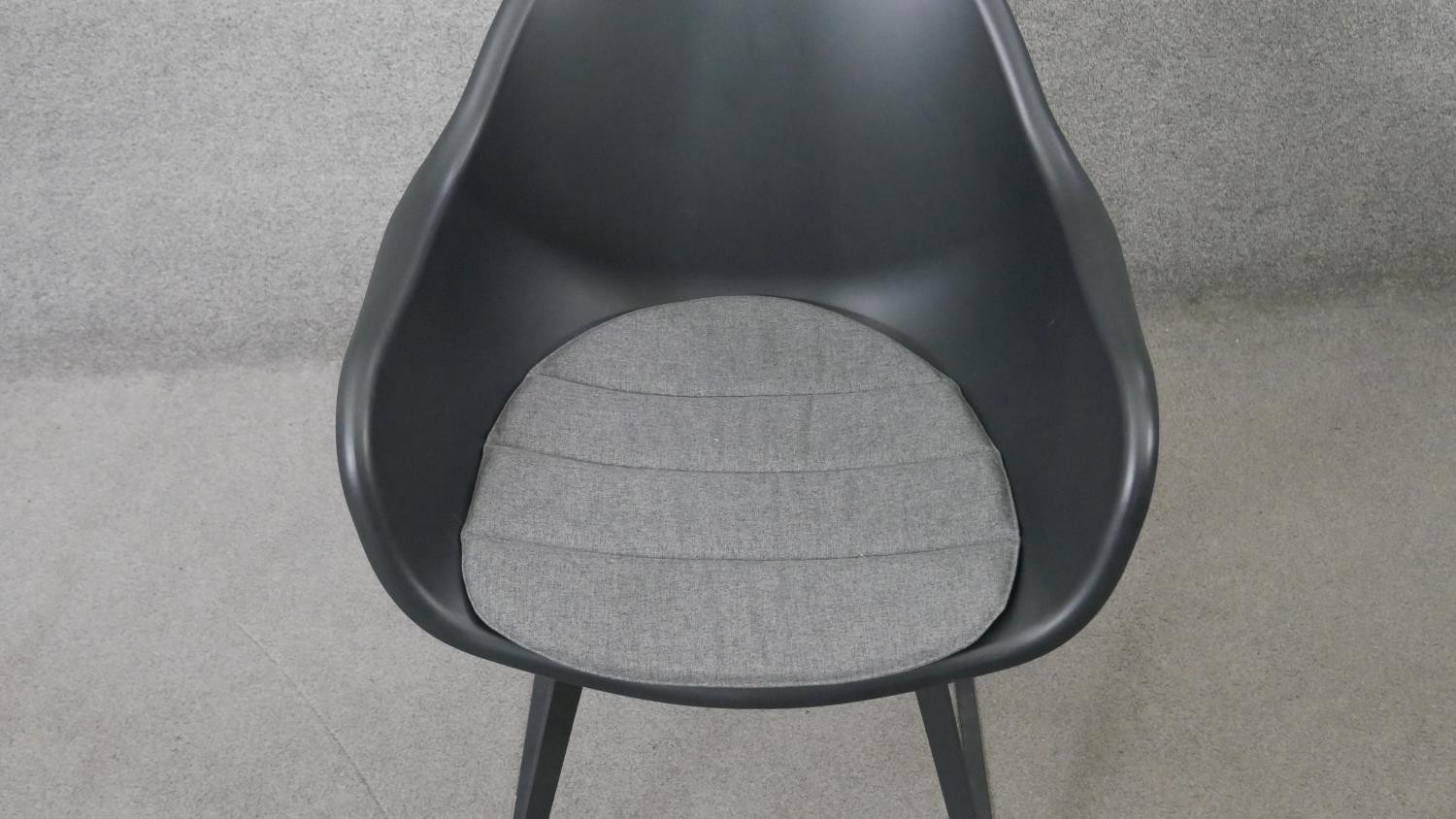 A pair of contemporary Eames style tub chairs by Made.com - Image 3 of 7