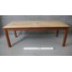 A Retrouvius refectory dining table with reclaimed poplar planked top raised on square tapering - Image 2 of 5
