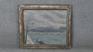 Lelia Caetani (1913-1977), a framed oil on canvas, impressionist study 