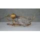 A wall mounted Murano style glass floral design light with scrolling gilt metal bracket. (damaged) - Image 4 of 5