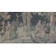 A framed Aubusson style tapestry of a ball scene. H.104 W.60 cm - Image 2 of 3