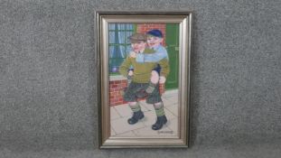 Gertrude Halsband (1917-1981), a framed oil on canvas, 