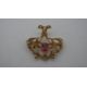 A Victorian yellow metal (tested 15 carat) seed pearl and pink stone brooch/pendant. Set with thirty - Image 1 of 7