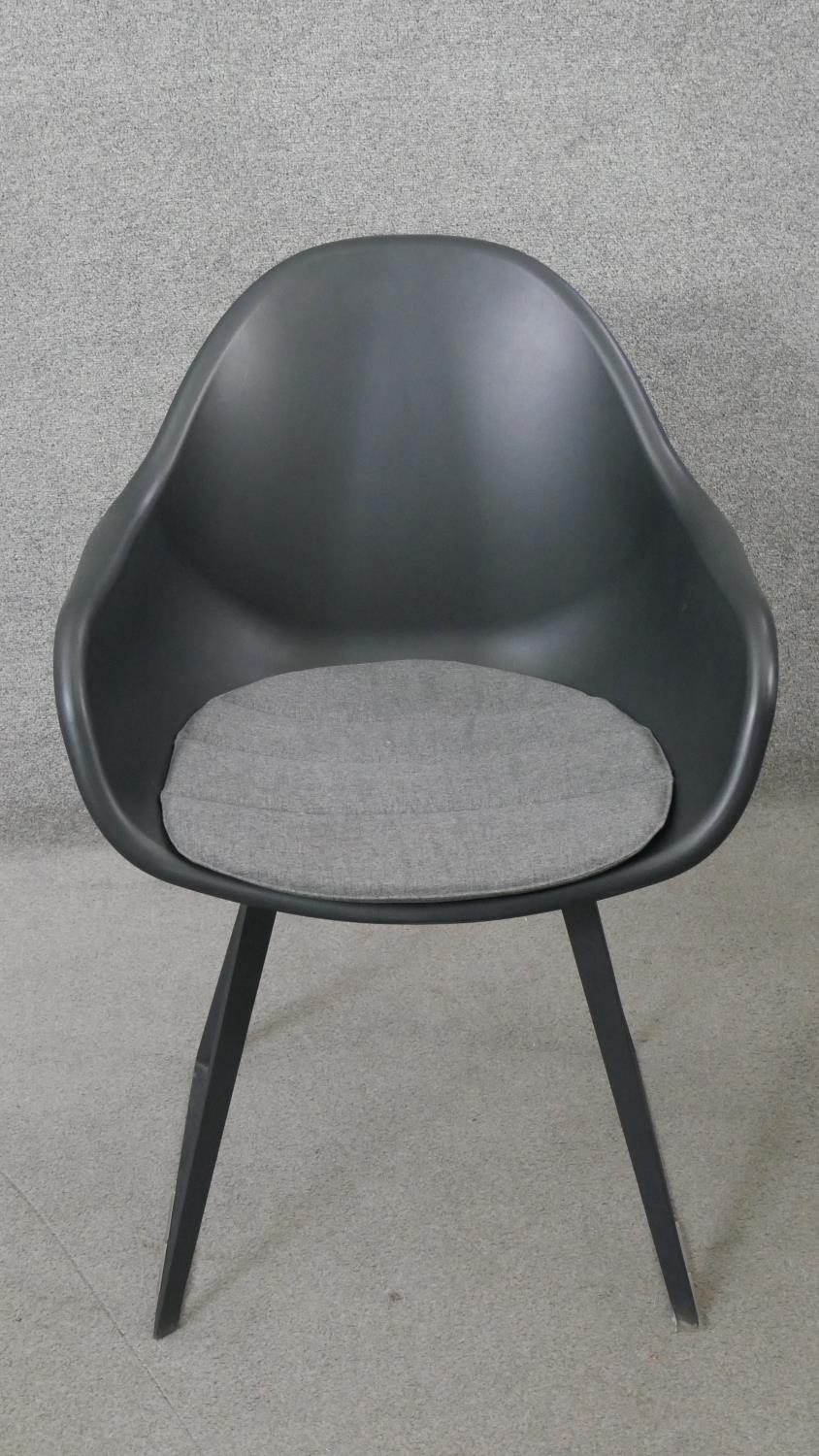 A pair of contemporary Eames style tub chairs by Made.com - Image 2 of 7