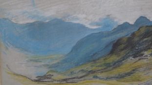 William Linnell (1826 - 1906) A framed and glazed pencil, watercolour and body colour on grey