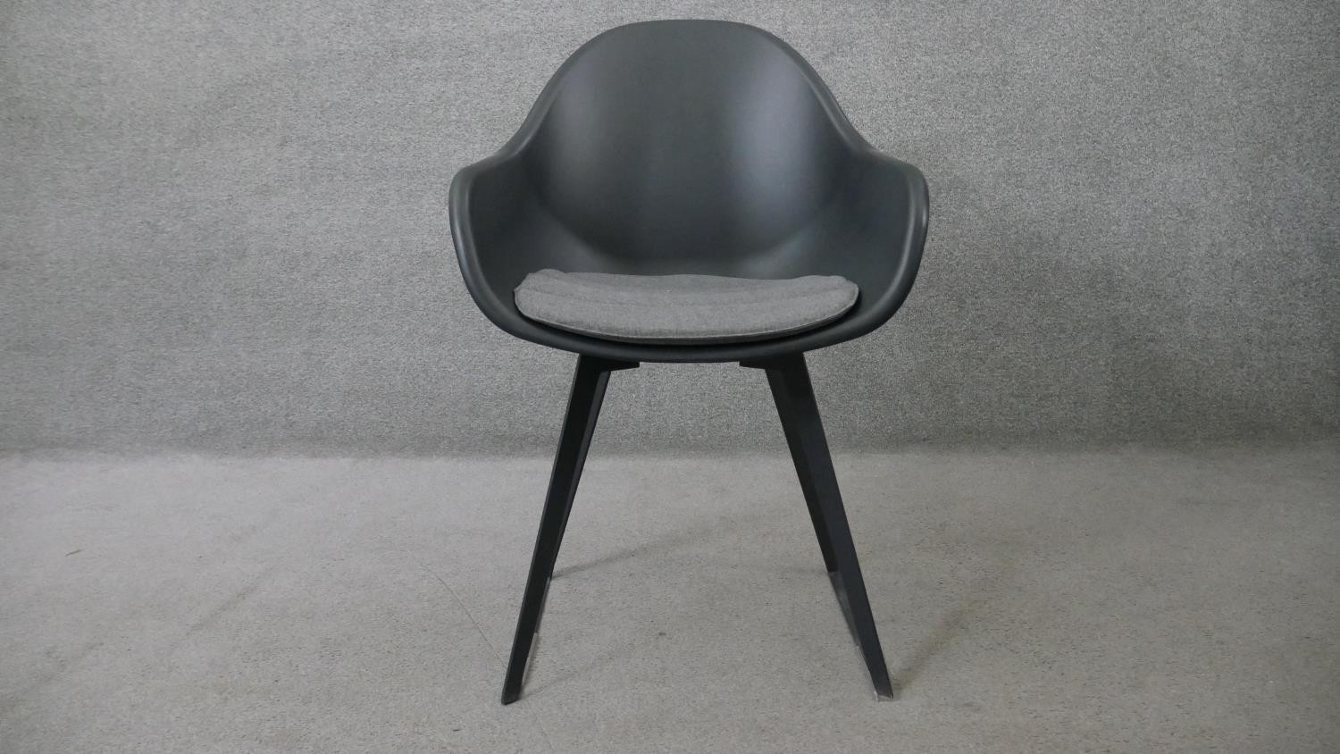 A pair of contemporary Eames style tub chairs by Made.com - Image 7 of 7