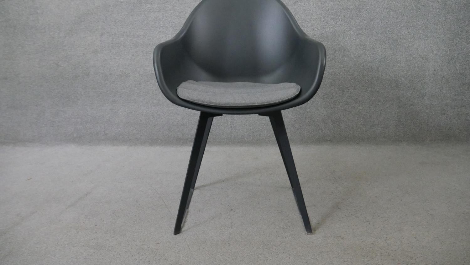 A pair of contemporary Eames style tub chairs by Made.com - Image 6 of 7