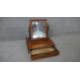 A 19th century mahogany toilet mirror with adjustable swing mirror on platform base fitted with - Image 2 of 5