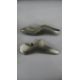 Two pairs of vintage chrome car bumper formers. H.30 W.11 D.8cm - Image 2 of 4