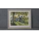 A framed and glazed watercolour of a house in a wood. Signed J.F. Turnbull. H.66 W.81cm - Image 2 of 5