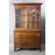 A late Georgian mahogany secretaire bookcase the upper astragal glazed section above fitted - Image 1 of 6