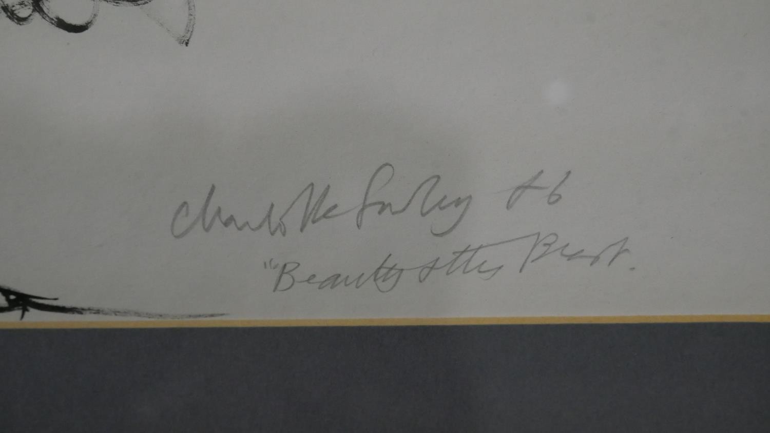 Charlotte Fawley (British 20th Century) A framed and glazed acrylic study of two Royal Ballet - Image 6 of 6