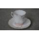 A Victorian hand painted fine china ten person part coffee set. Decorated with violets and gilded - Image 5 of 14