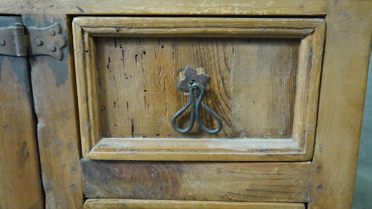 Side cabinet, Chinese pine. H.69 W.92 D.41cm - Image 7 of 7