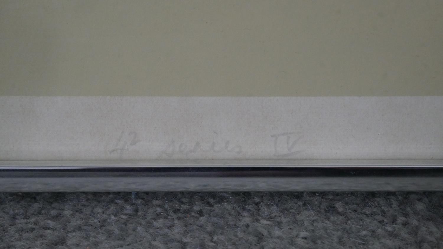 Michael Stokoe (1933-) A Mid-century framed and glazed signed limited edition abstract colour screen - Image 5 of 7